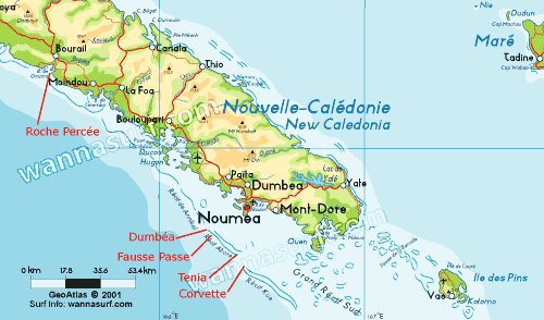 nouvelle caledonie noumea carte